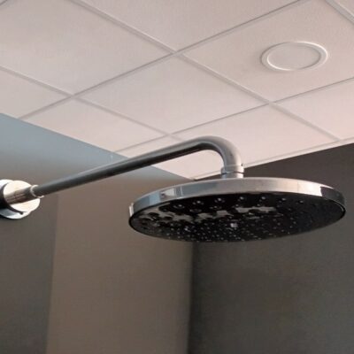 BELTRAME-Soffione rotondo e braccio doccia